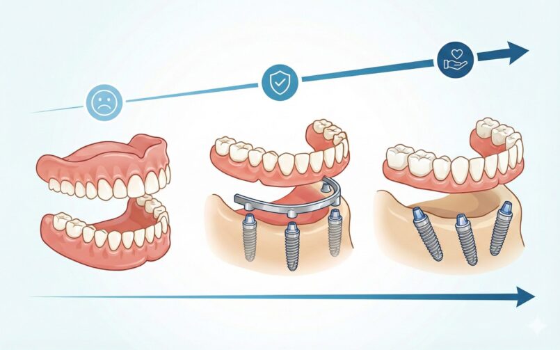 All-on-4 Vs. Kivehető Protézis