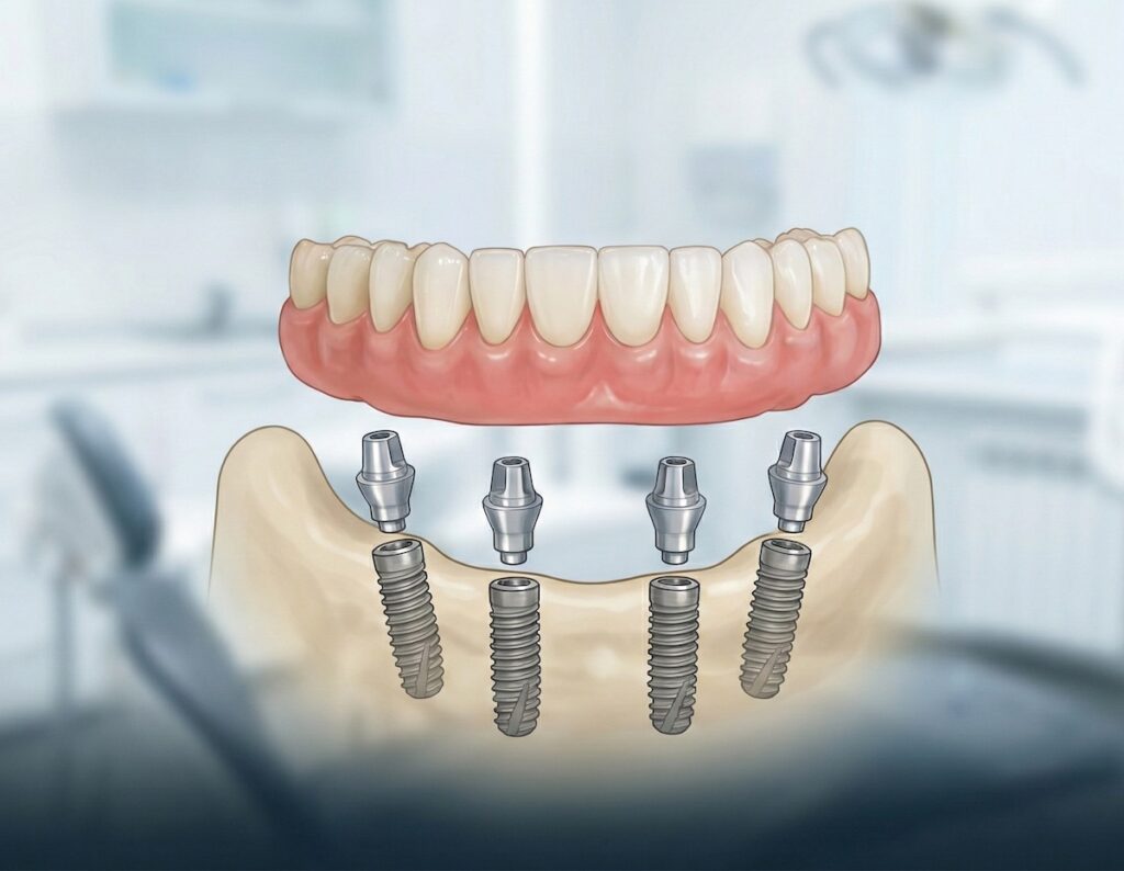 All-on-4 azonnali fix fogsor