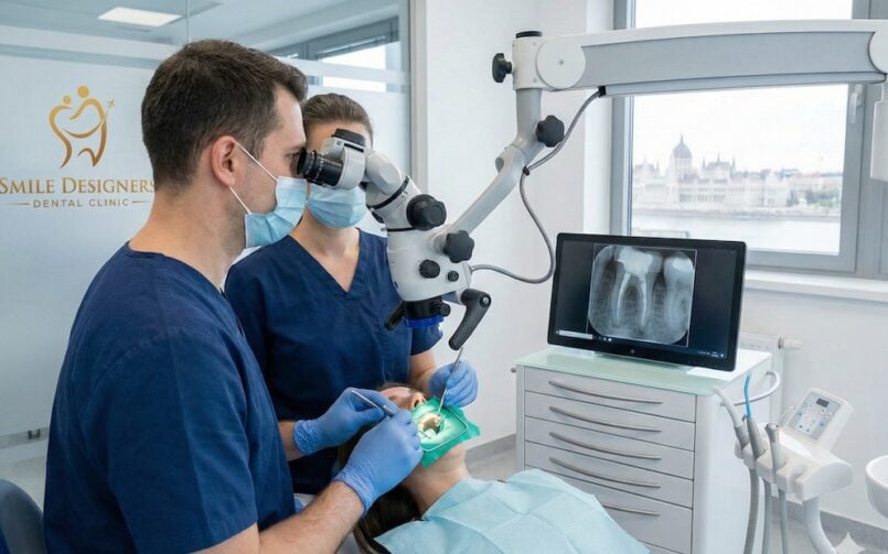 Gyökérkezelés mikroszkóppal